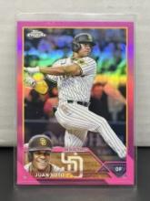 Juan Soto 2023 Topps Chrome Pink Refractor #100