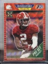 Patrick Surtain II 2021 Leaf X Rookie RC Red Wave (#13/75) Pro Set Prospect #69