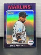 Luis Arraez 2024 Topps Heritage Chrome Purple Refractor #341