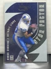 Barry Sanders 2001 Leaf Quantum Star Factor (#497/2000) Insert #SF-35