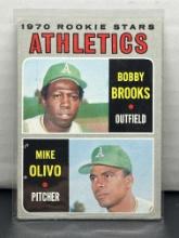 Bobby Brooks Mike Olivo 1970 Topps Rookie RC #381