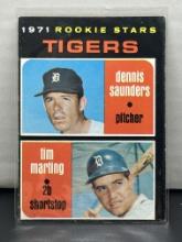 Dennis Saunders Tim Marting 1971 Topps RC Rookie #423