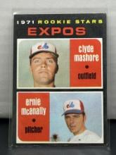 Clyde Mashore Ernie McAnally 1971 Topps RC Rookie #376