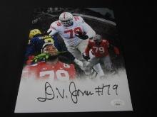 Dawand Jones Signed 8x10 Photo JSA COA