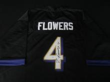 RAVENS ZAY FLOWERS SIGNED JERSEY FSG COA