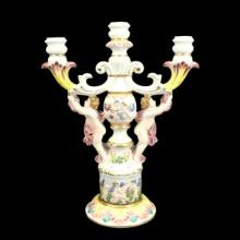 Large Italian Hand Painted Candelabra