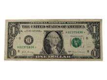 2017 $1 Bill - Star Note