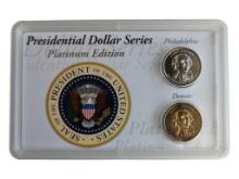 2007 John Adams Presedential Dollar Series Platinum Edition Set