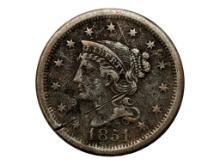 FEATURE 1851 Large Cent Penny