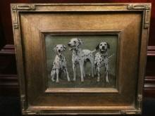 Cassidy Dalmatian Sisters Oil on Board