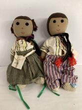 Pepe and Maria Hand Made Dolls