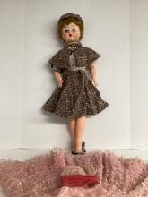 Vintage 30" Vinyl Doll with Extra Dress