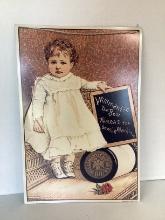 Willimantic Linen Co. Thread Embossed Metal Sign