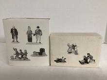 Dept. 56 Heritage Village Collection Nicholas Nickelby and Snow Children Figures