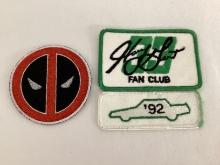 Deadpool and Harry Gant Fan Club Patches