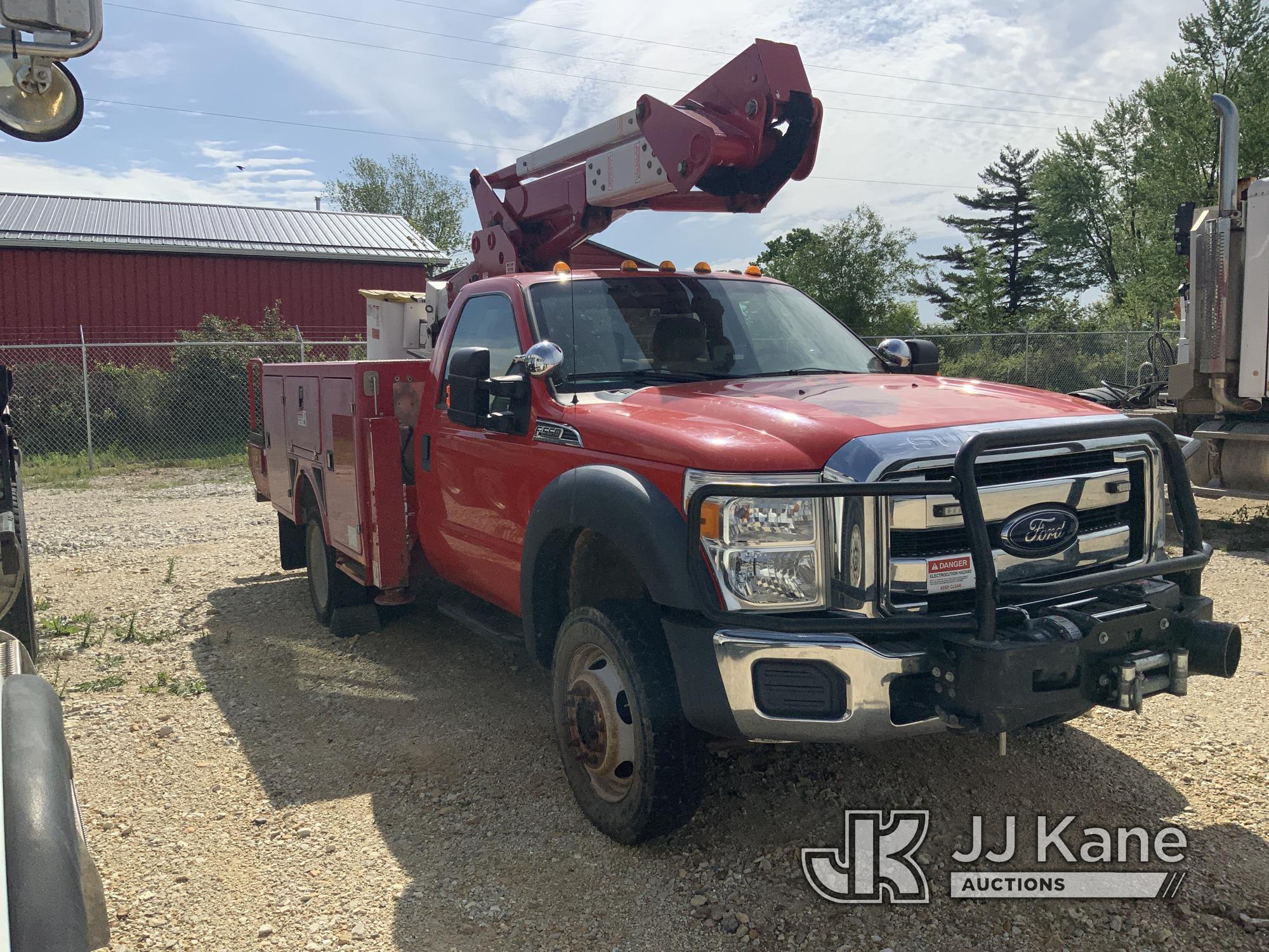 (Hawk Point, MO) ETI ETC37-IH, Articulating & Telescopic Bucket Truck mounted behind cab on 2016 For