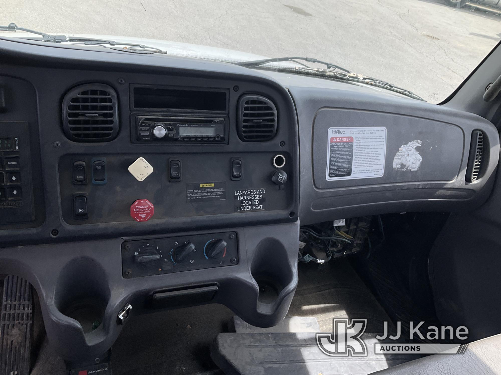 (Kansas City, MO) Altec AA755-MH, Material Handling Bucket Truck rear mounted on 2014 Freightliner M