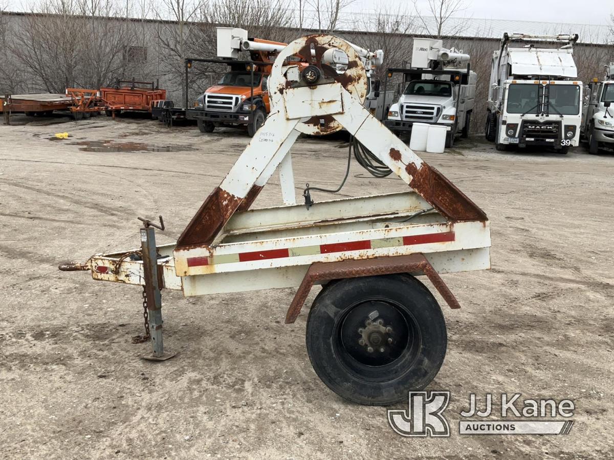 (Des Moines, IA) 1966 Homemade Reel Trailer, 9ft 4in x 6ft 4in Sold on Bill of Sale Only.  NO TITLE.