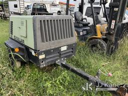 (San Antonio, TX) 2015 Sullair 185 Portable Air Compressor, trailer mtd No Title) (Jump to Start, Ru