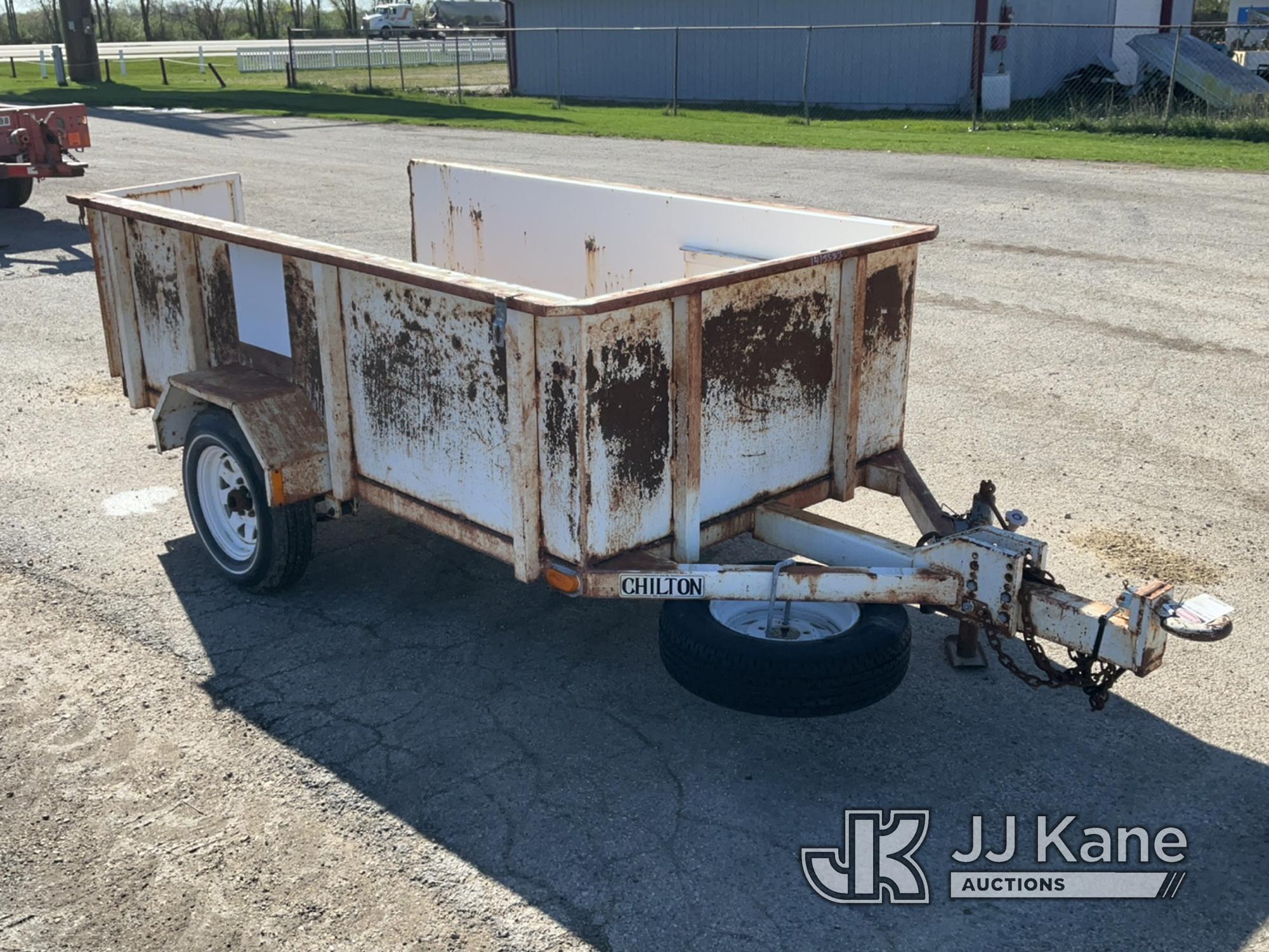 (South Beloit, IL) 1991 Chilton S/A Tagalong Utility Trailer No Title) (Missing Rear Door