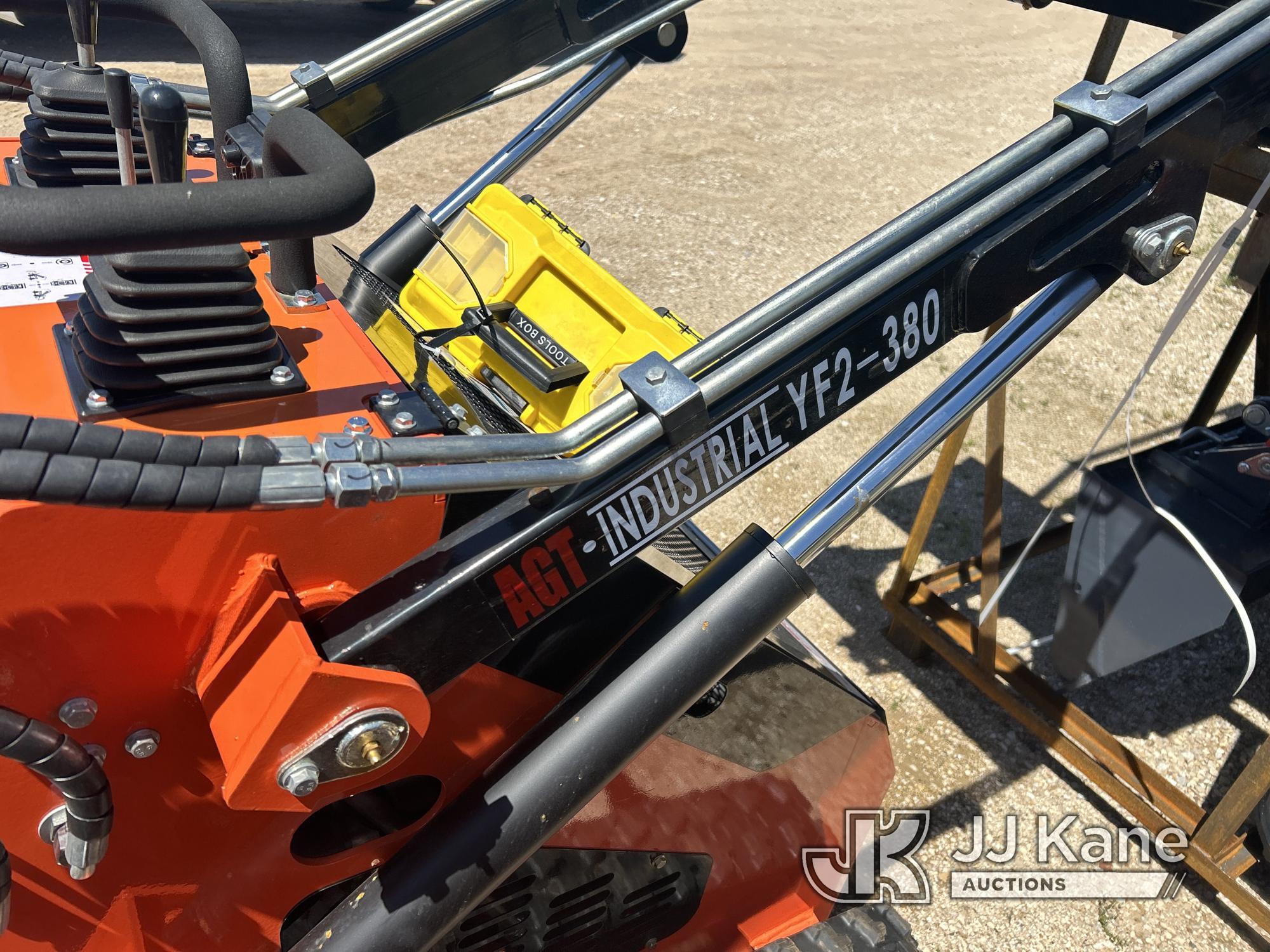 (Waxahachie, TX) 2023 AGROTK YF2-380 Walk-Behind Tracked Skid Steer Loader New, No Fuel