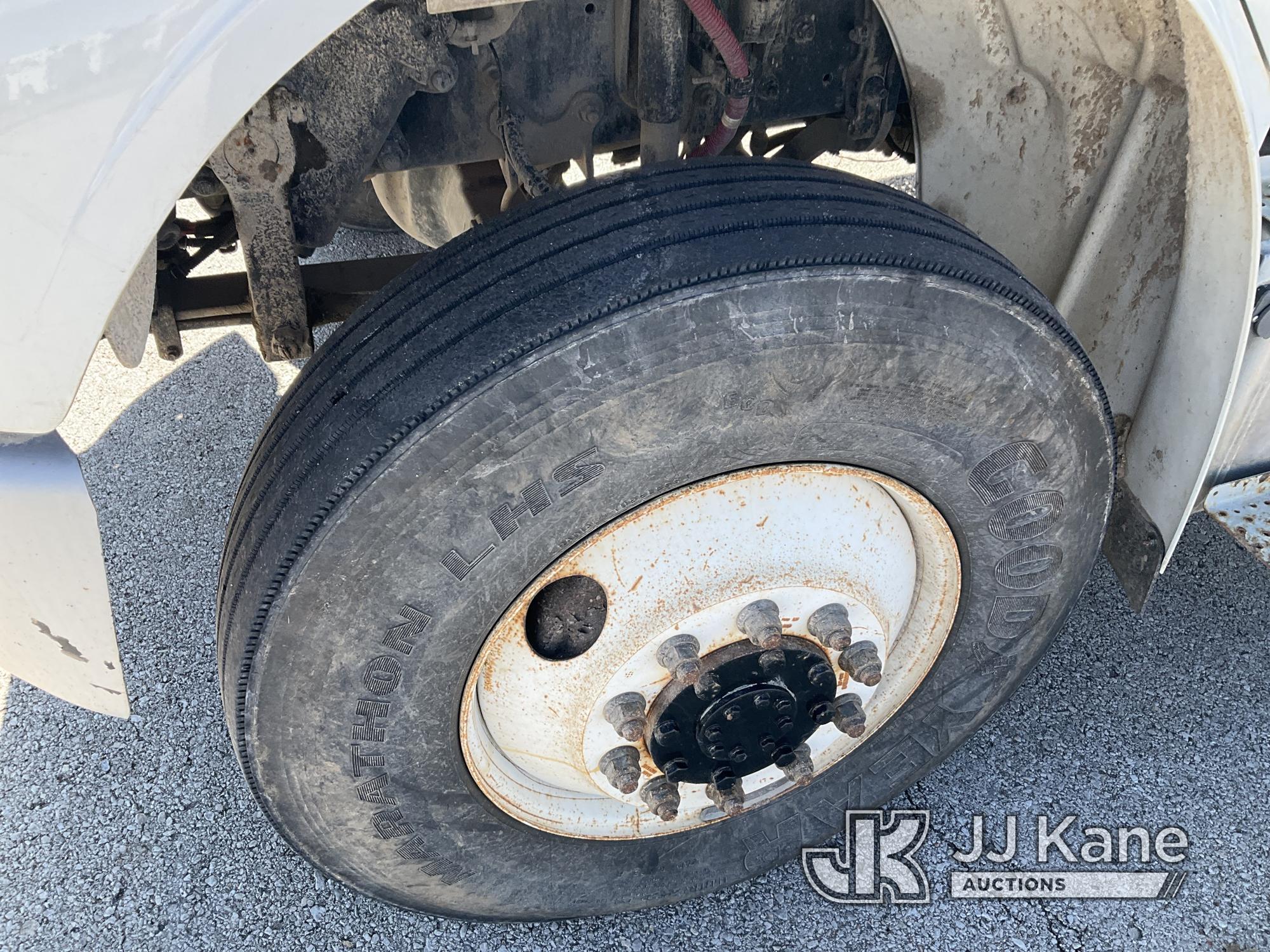 (Kansas City, MO) Altec AA55-MH, Material Handling Bucket Truck rear mounted on 2014 Freightliner M2