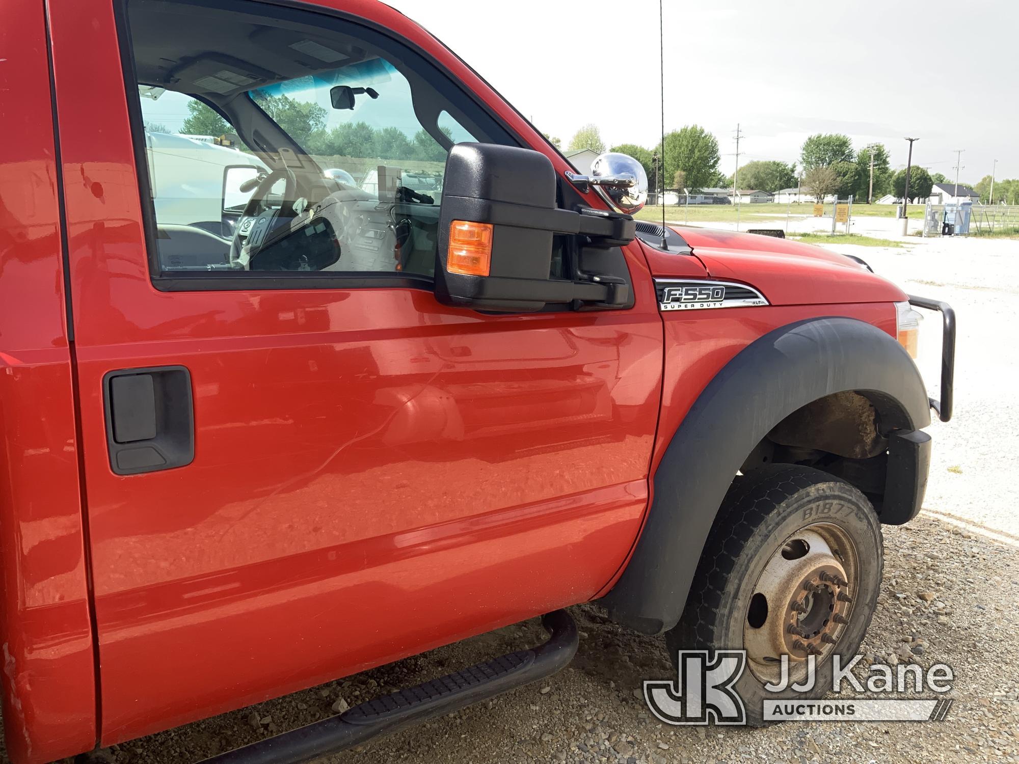 (Hawk Point, MO) ETI ETC37-IH, Articulating & Telescopic Bucket Truck mounted behind cab on 2016 For