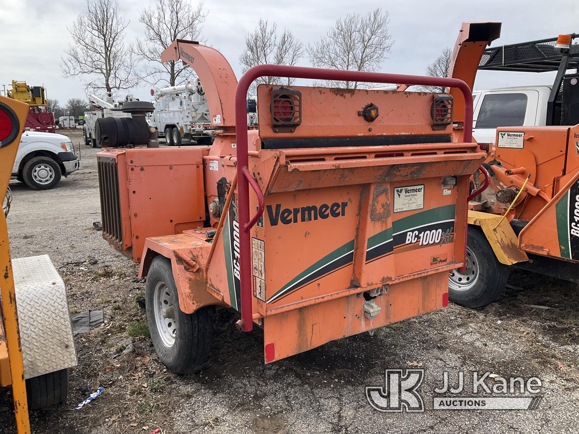 (Kansas City, MO) 2011 Vermeer BC1000XL Chipper (12in Drum) No Title) (Not Running, Condition Unknow