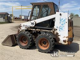 (South Beloit, IL) 1995 Bobcat 753 Rubber Tired Skid Steer Loader Runs, Moves, Operates) (Left Lift