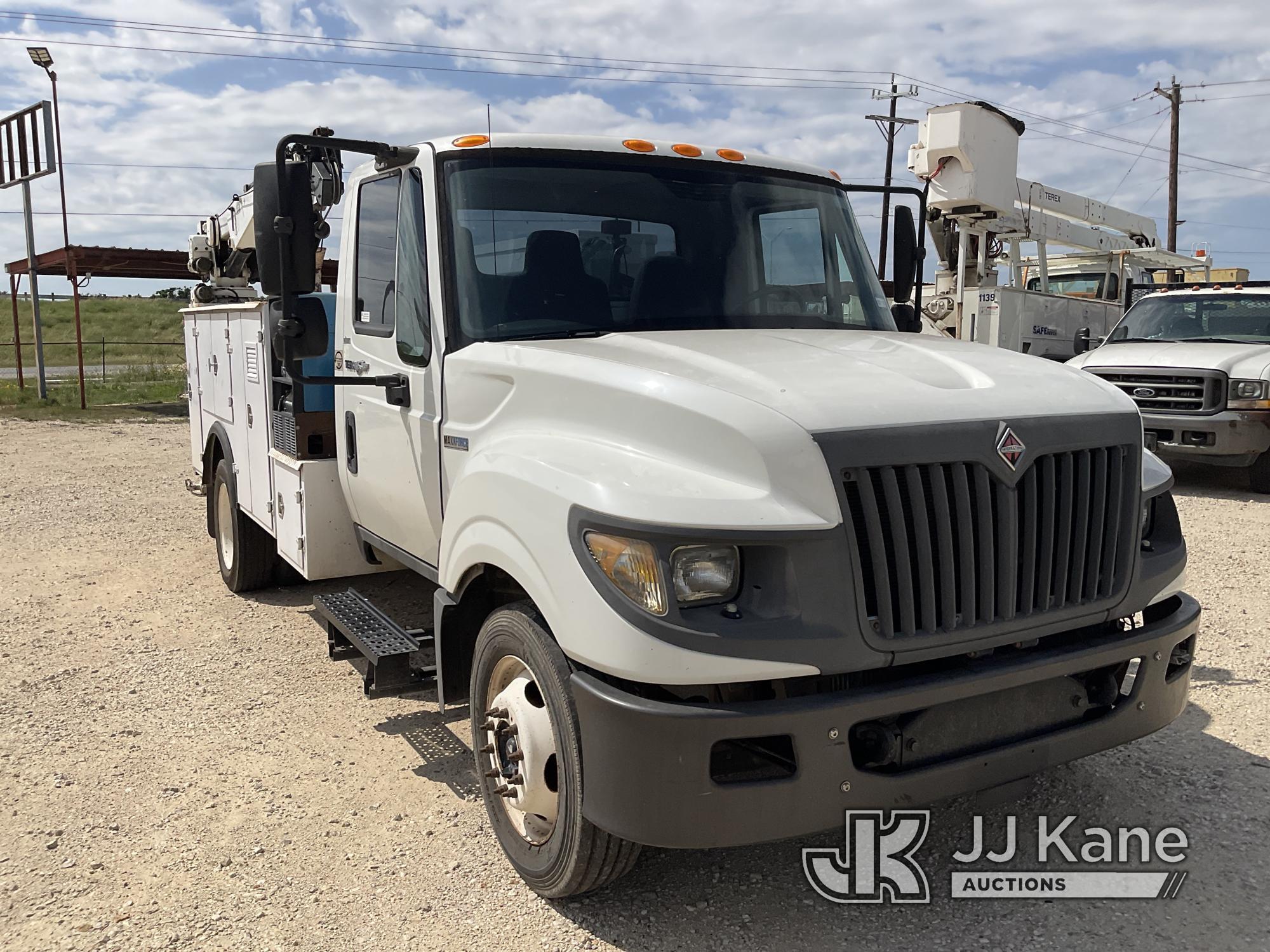 (San Antonio, TX) 2012 International TerraStar Mechanics Service Truck Runs and Moves, Air Compresso