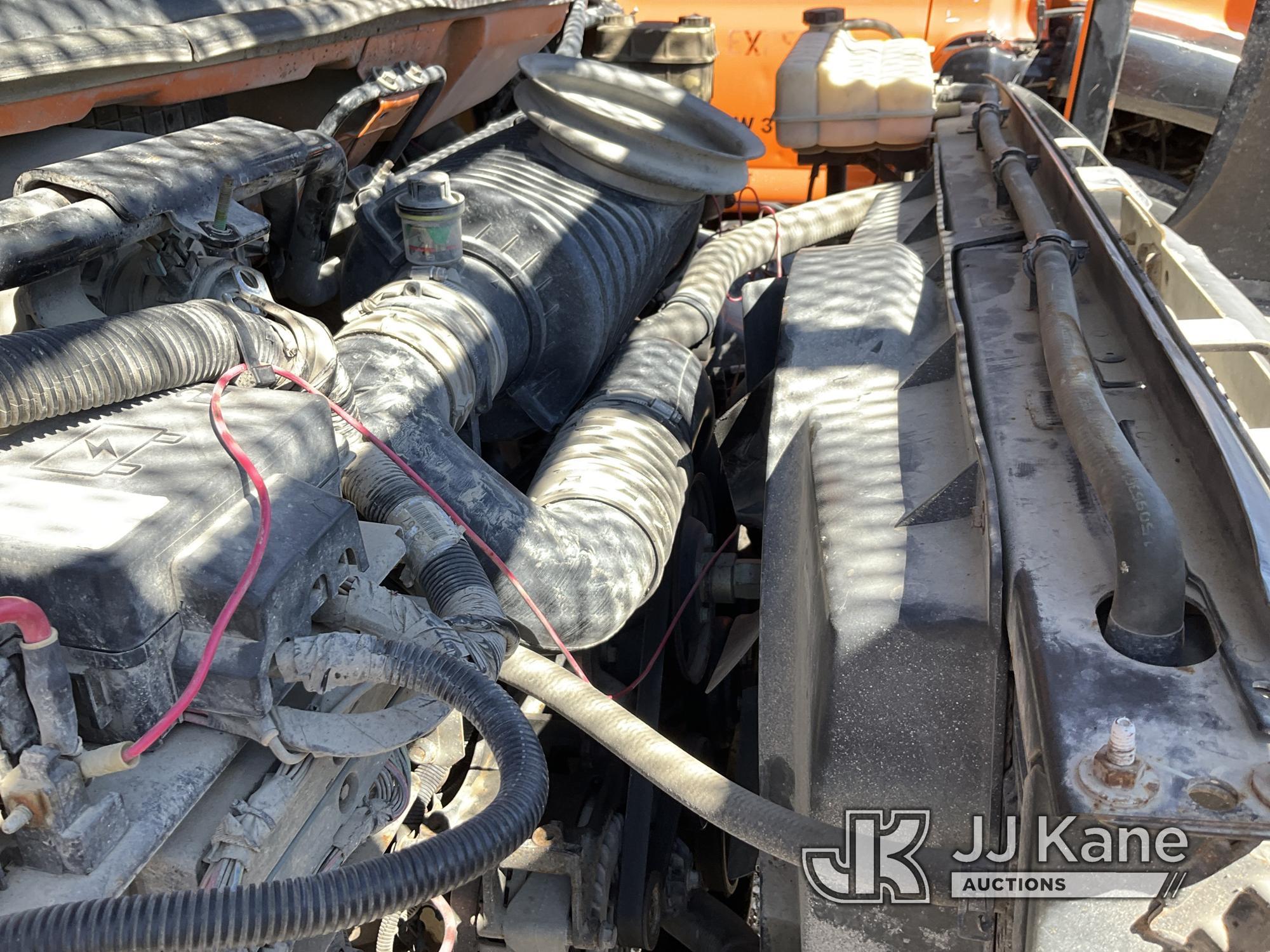 (Kansas City, MO) Altec LRV55, Over-Center Bucket Truck mounted behind cab on 2008 GMC C7500 Chipper