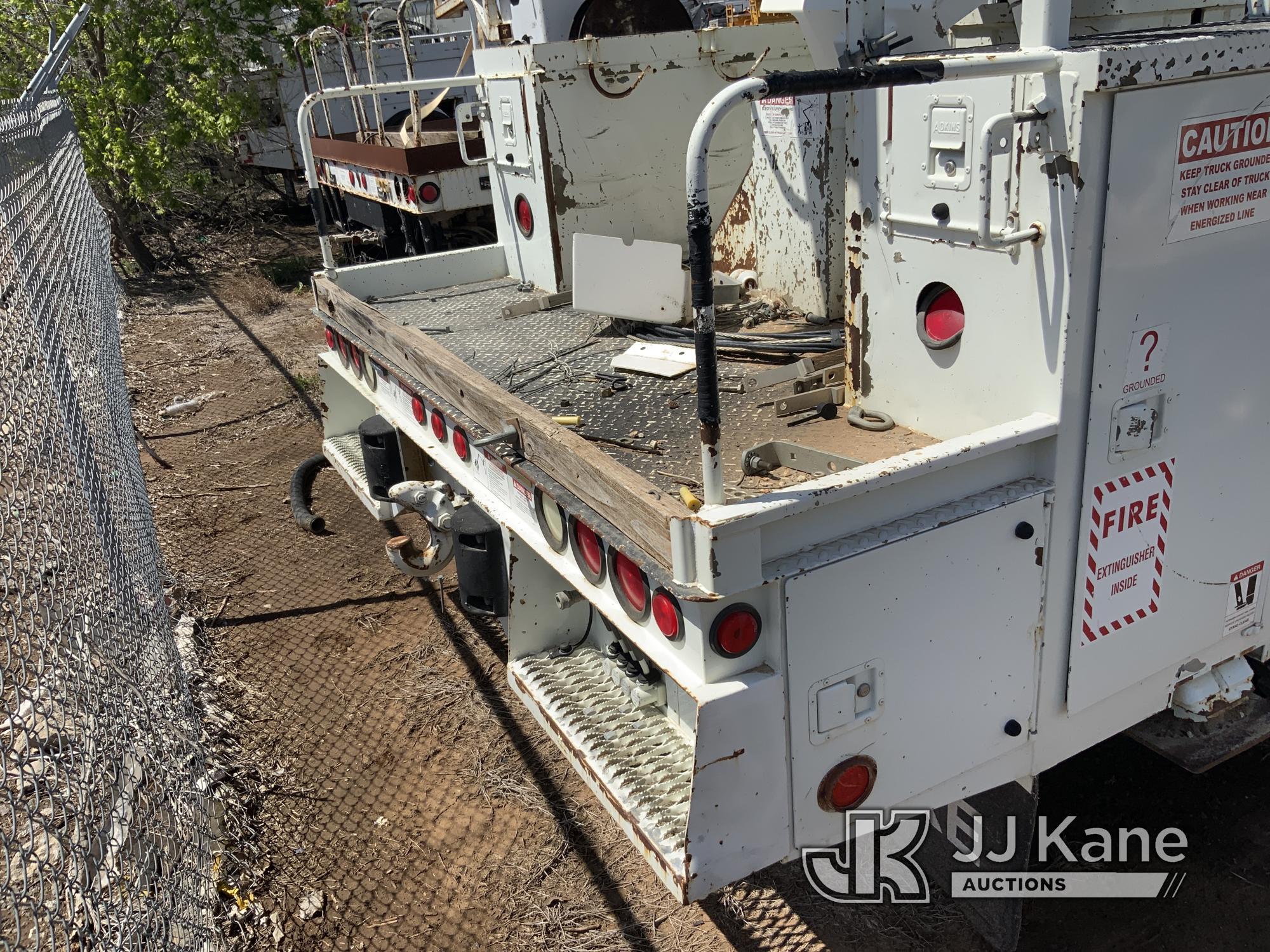 (Yukon, OK) HiRanger 5TC-55, Material Handling Bucket Truck rear mounted on 2014 International 4300