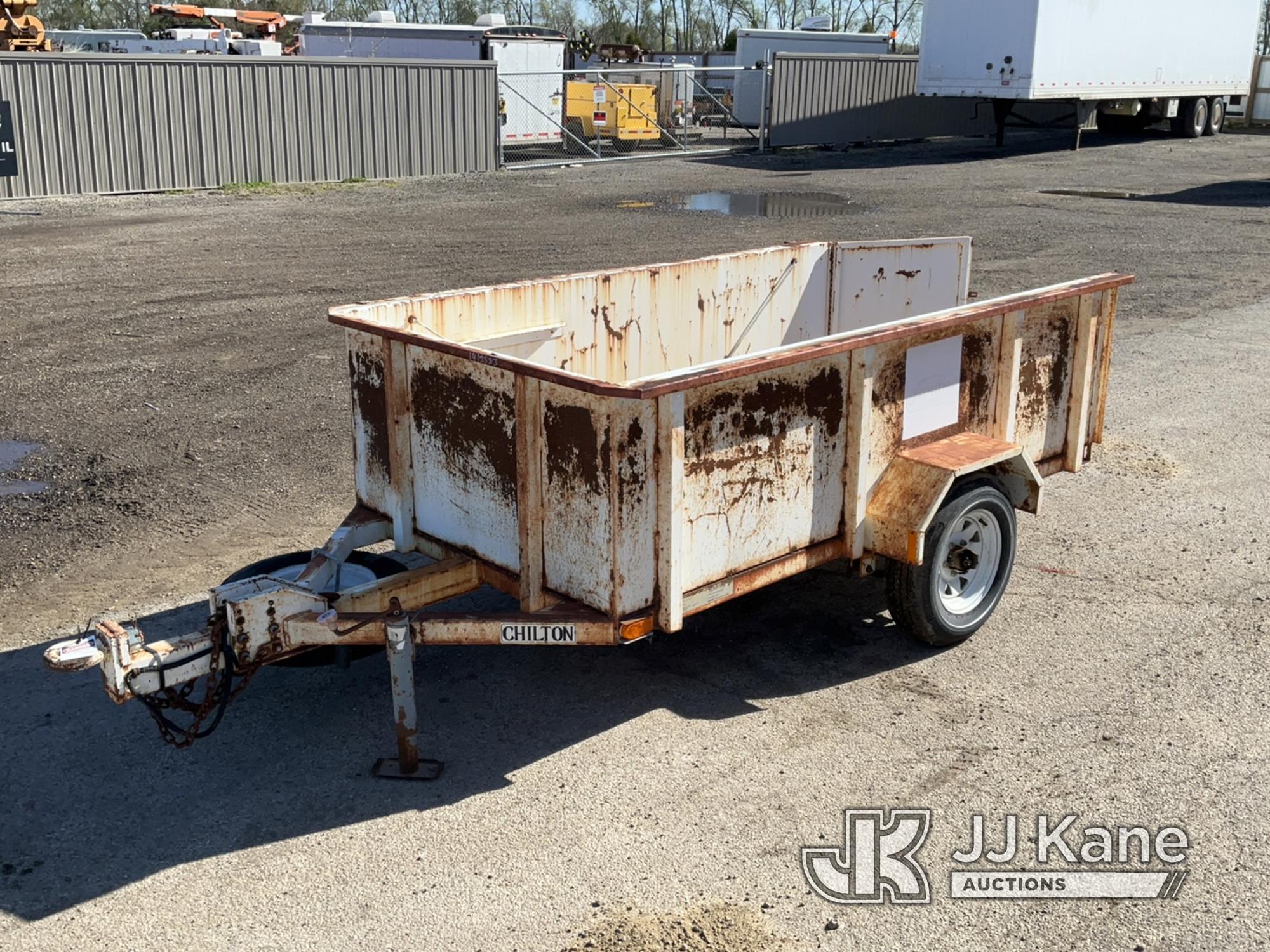 (South Beloit, IL) 1991 Chilton S/A Tagalong Utility Trailer No Title) (Missing Rear Door