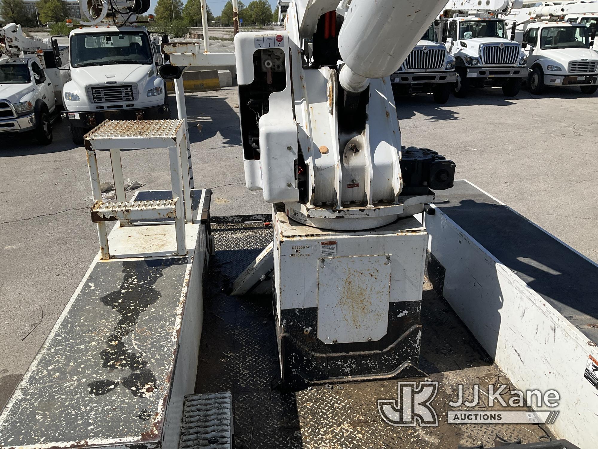 (Kansas City, MO) Altec AA55-MH, Material Handling Bucket Truck rear mounted on 2014 Freightliner M2