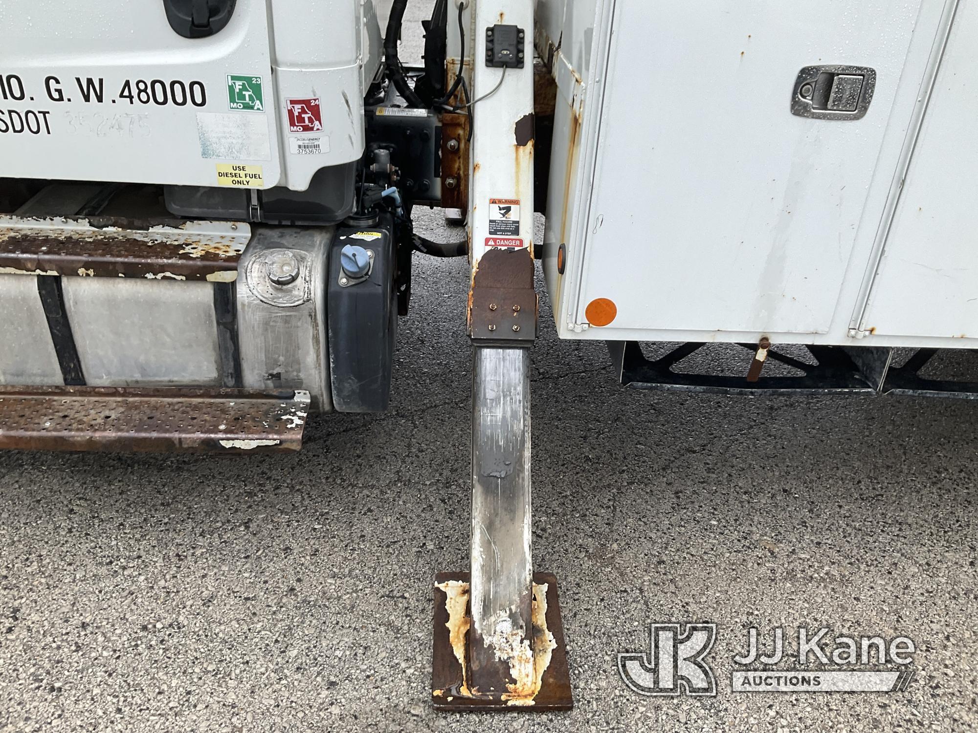 (Kansas City, MO) Altec AA755, Material Handling Bucket Truck rear mounted on 2014 Freightliner M2 1