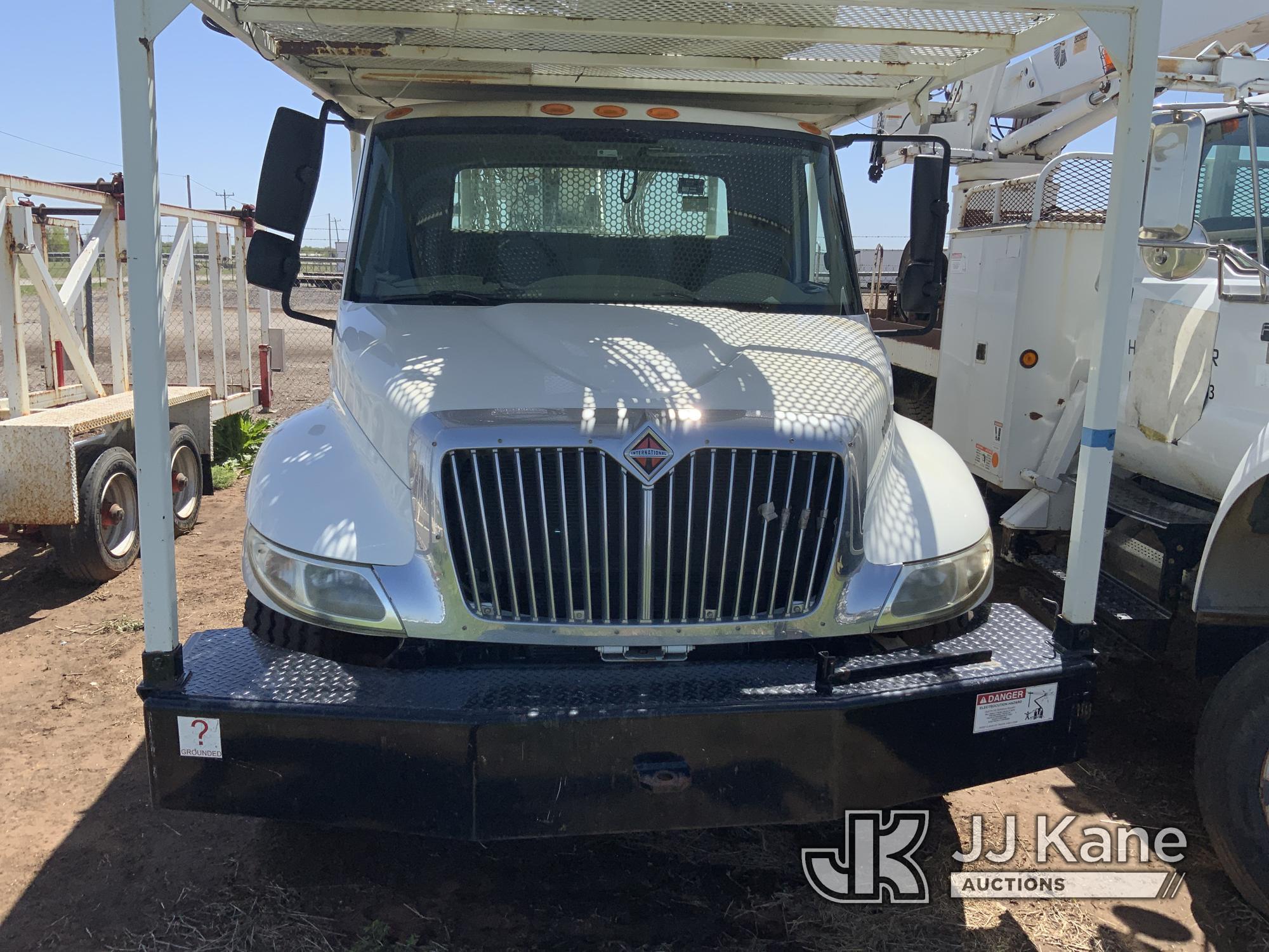 (Yukon, OK) HiRanger 5TC-55, Material Handling Bucket Truck rear mounted on 2014 International 4300