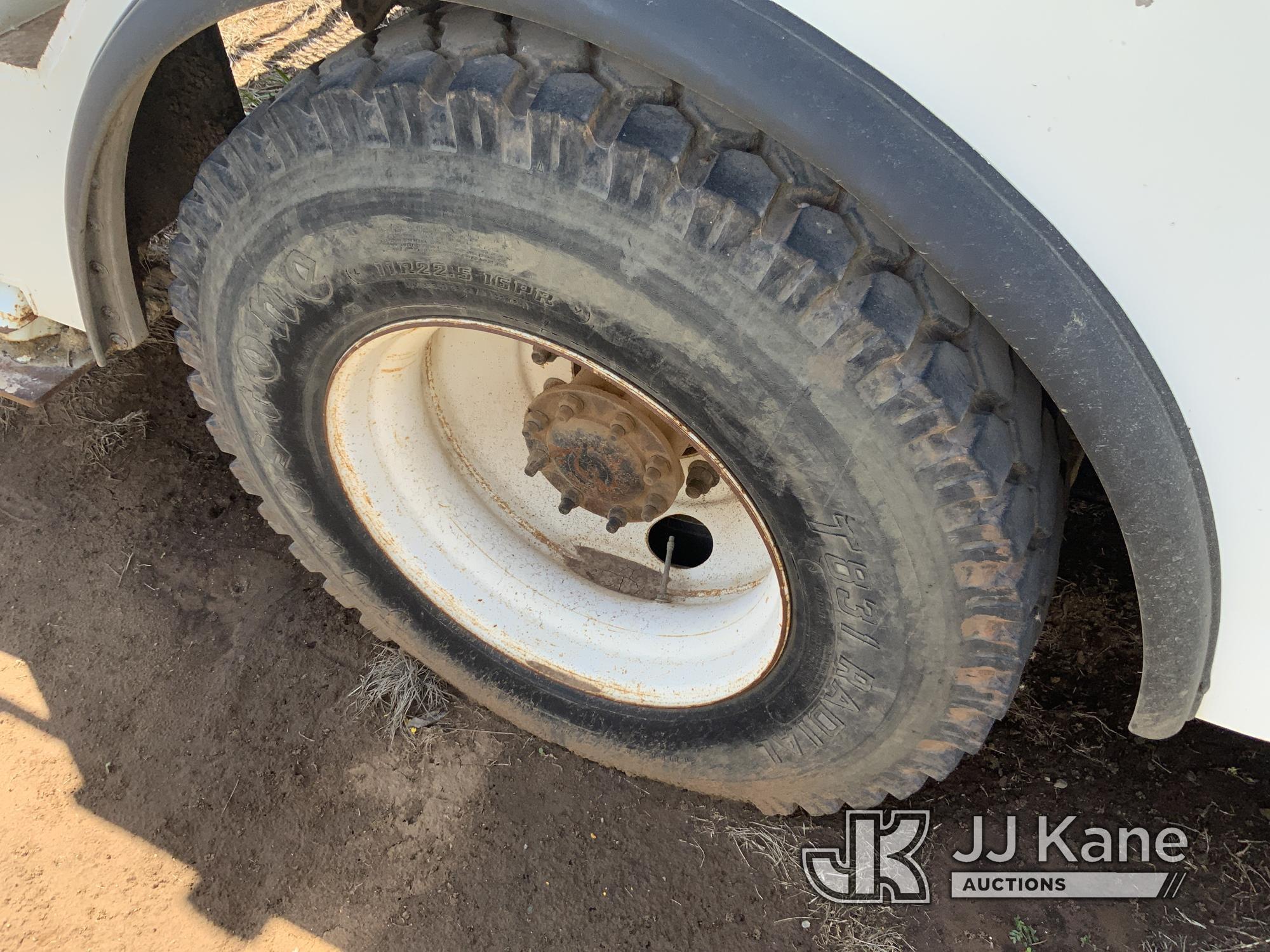 (Yukon, OK) HiRanger 5TC-55, Material Handling Bucket Truck rear mounted on 2014 International 4300