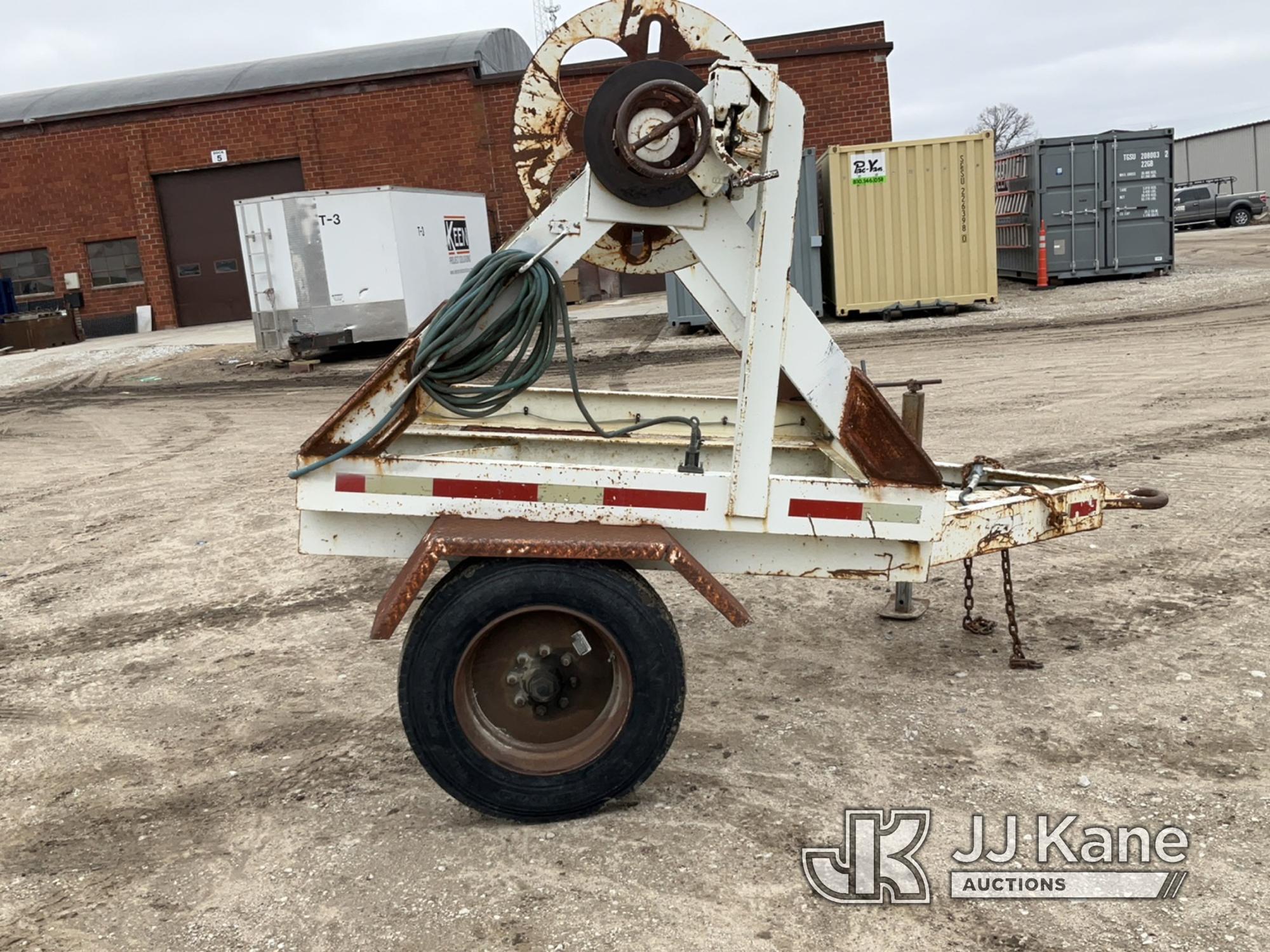 (Des Moines, IA) 1966 Homemade Reel Trailer, 9ft 4in x 6ft 4in Sold on Bill of Sale Only.  NO TITLE.