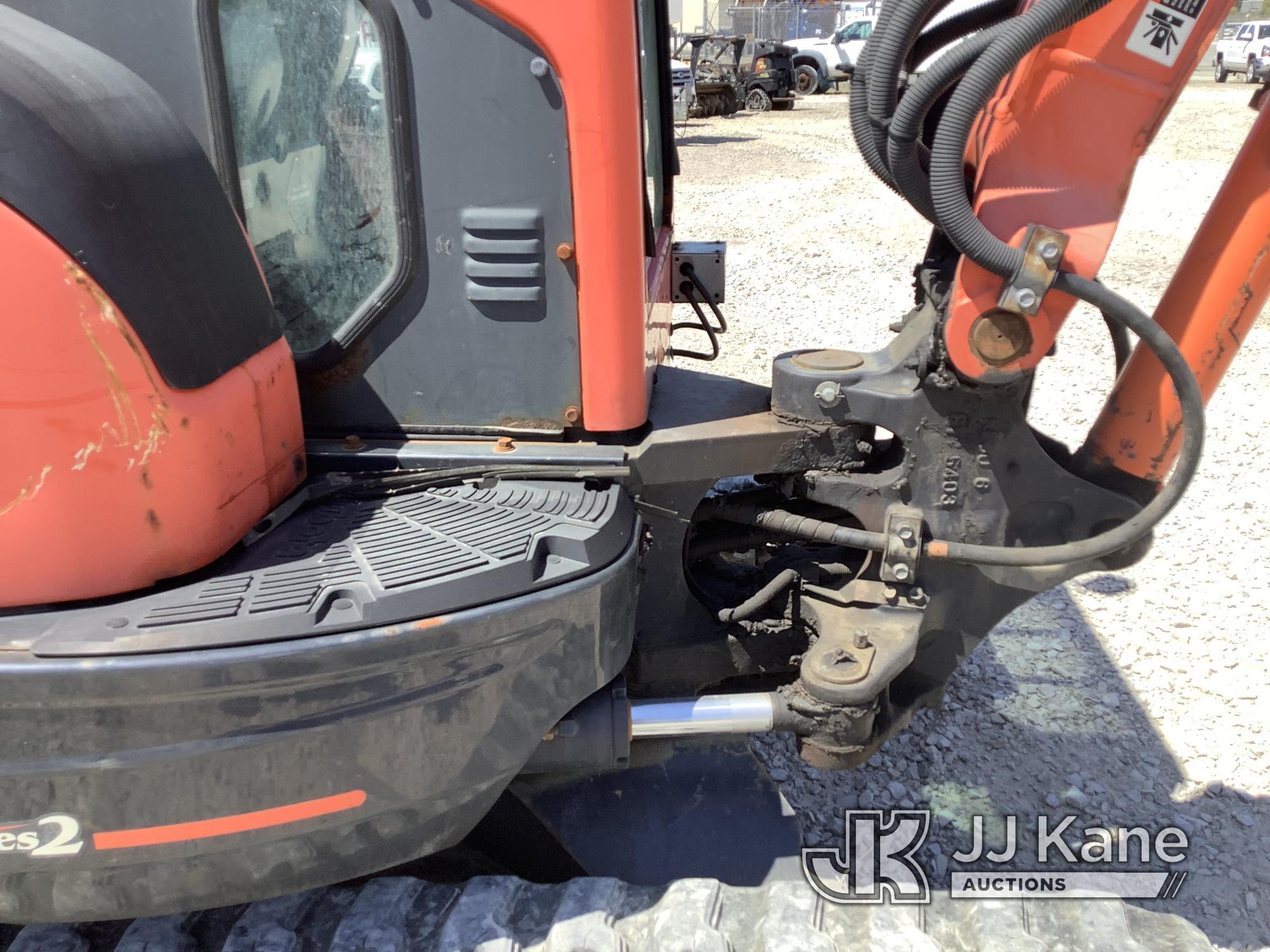 (Smock, PA) 2015 Kubota KX91-3 Super Series Mini Hydraulic Excavator Runs, Moves & Operates, Seller