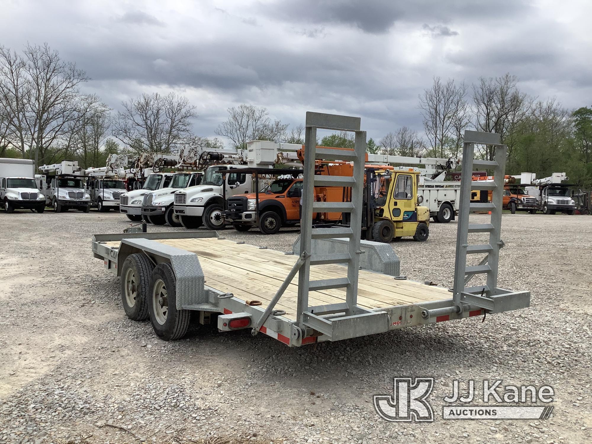 (Smock, PA) 2018 Cam Superline 5CAM18C T/A Galvanized Tagalong Equipment Trailer Damaged Trailer Bra