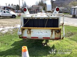 (Deposit, NY) 2016 Morbark M12D Chipper (12in Disc), trailer mtd No Title) (Not Running, Turns Over,