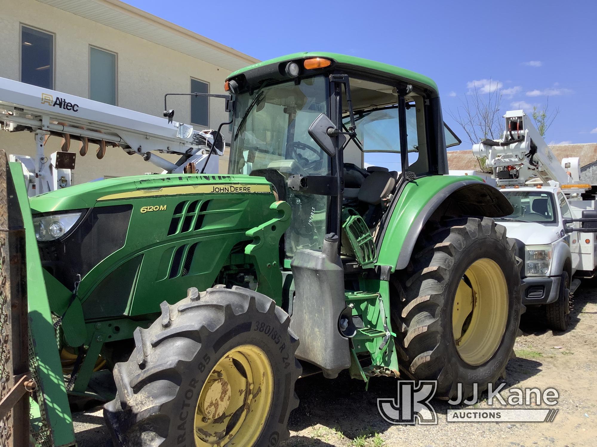 (Harmans, MD) 2016 John Deere 6120M Tractor Not Running, Electrical Fire, Condition Unknown, No Powe