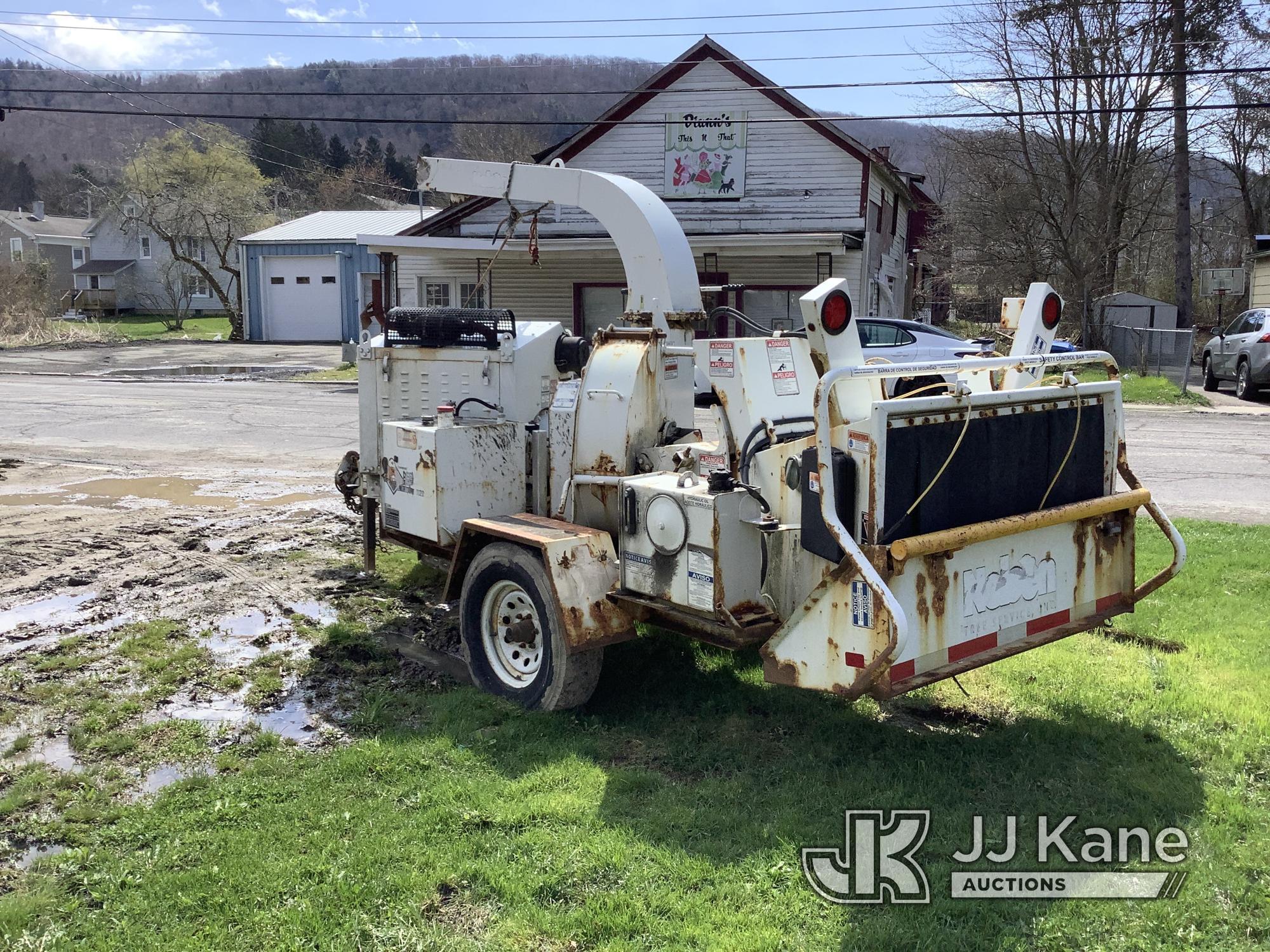 (Deposit, NY) 2016 Morbark M12D Chipper (12in Disc), trailer mtd No Title) (Not Running, Turns Over,