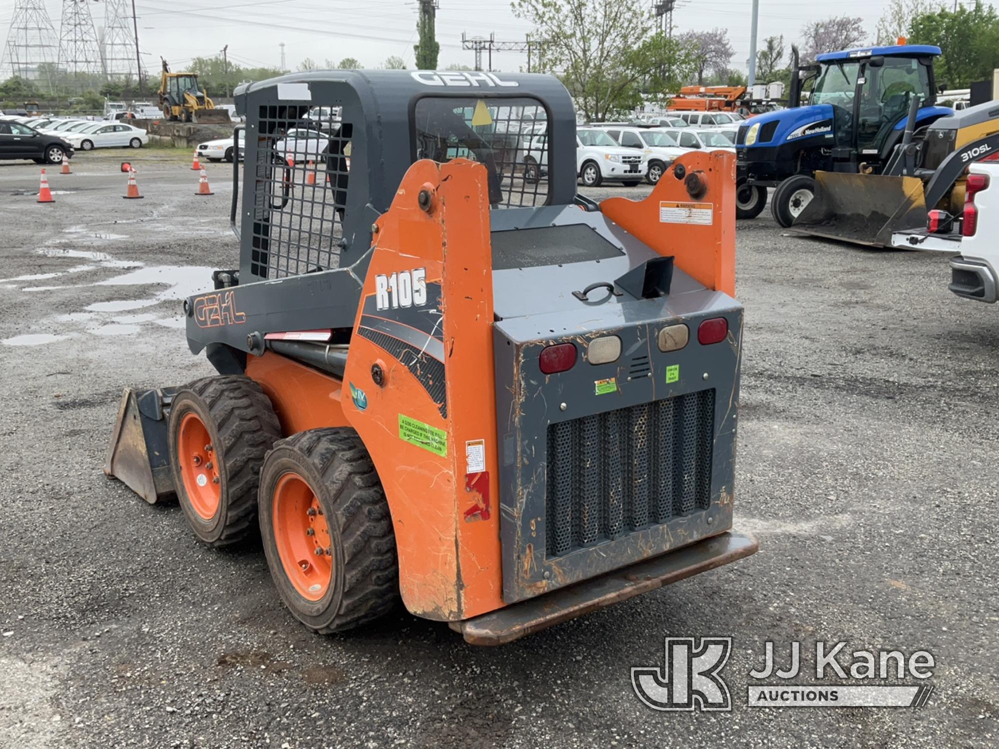 (Plymouth Meeting, PA) 2018 Gehl R105 Rubber Tired Skid Steer Loader Runs, Moves & Operates