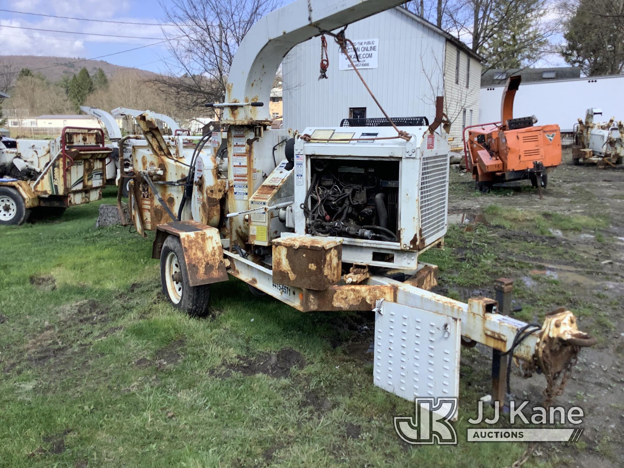 (Deposit, NY) 2016 Morbark M12D Chipper (12in Disc), trailer mtd No Title) (Not Running, Turns Over,