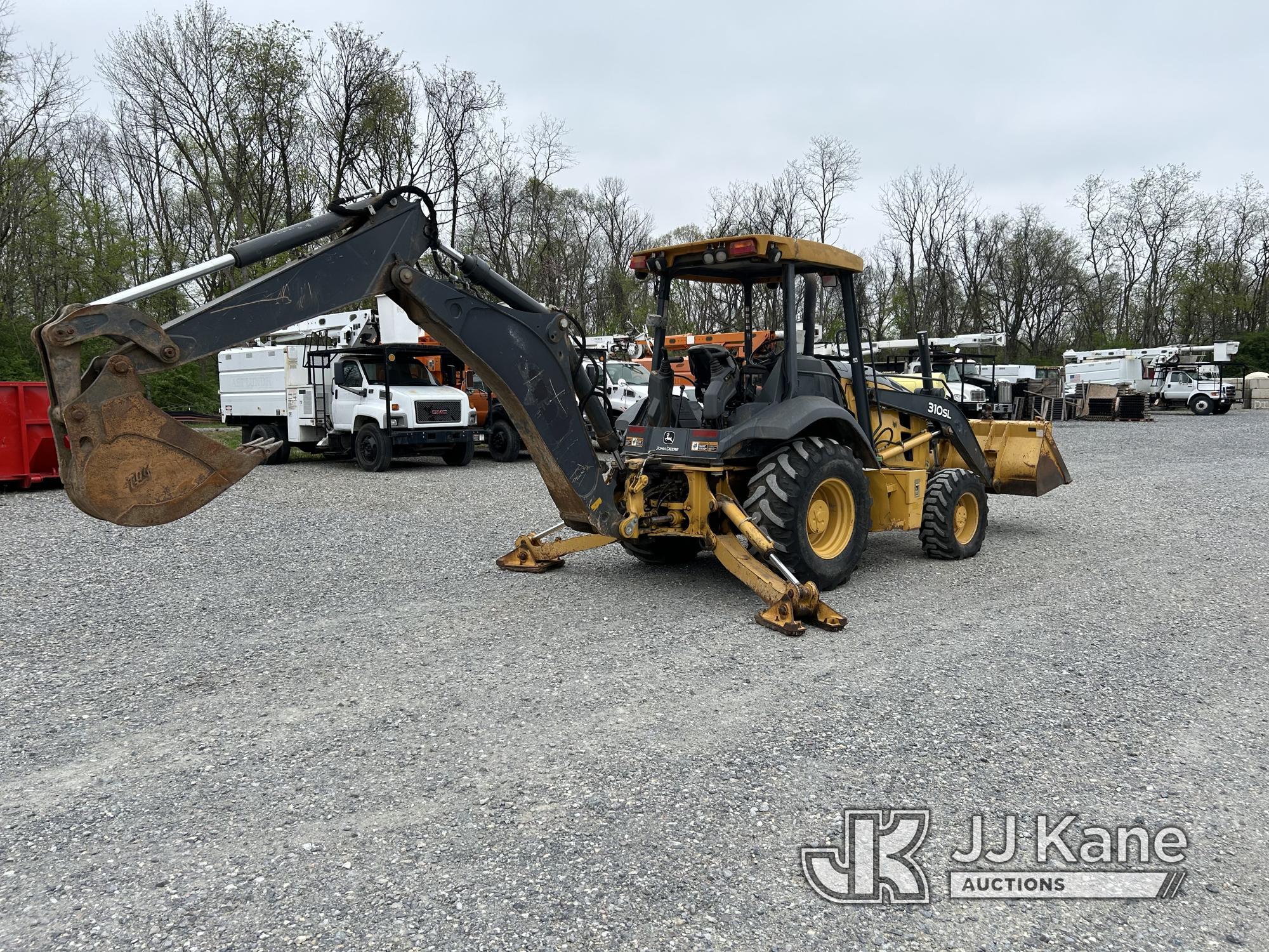 (Hagerstown, MD) 2016 John Deere 310SL Tractor Loader Backhoe Runs, Moves & Operates, Warning Light