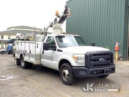 (Harmans, MD) Versalift TEL29N-03, Articulating & Telescopic Bucket mounted on 2011 Ford F350 Utilit