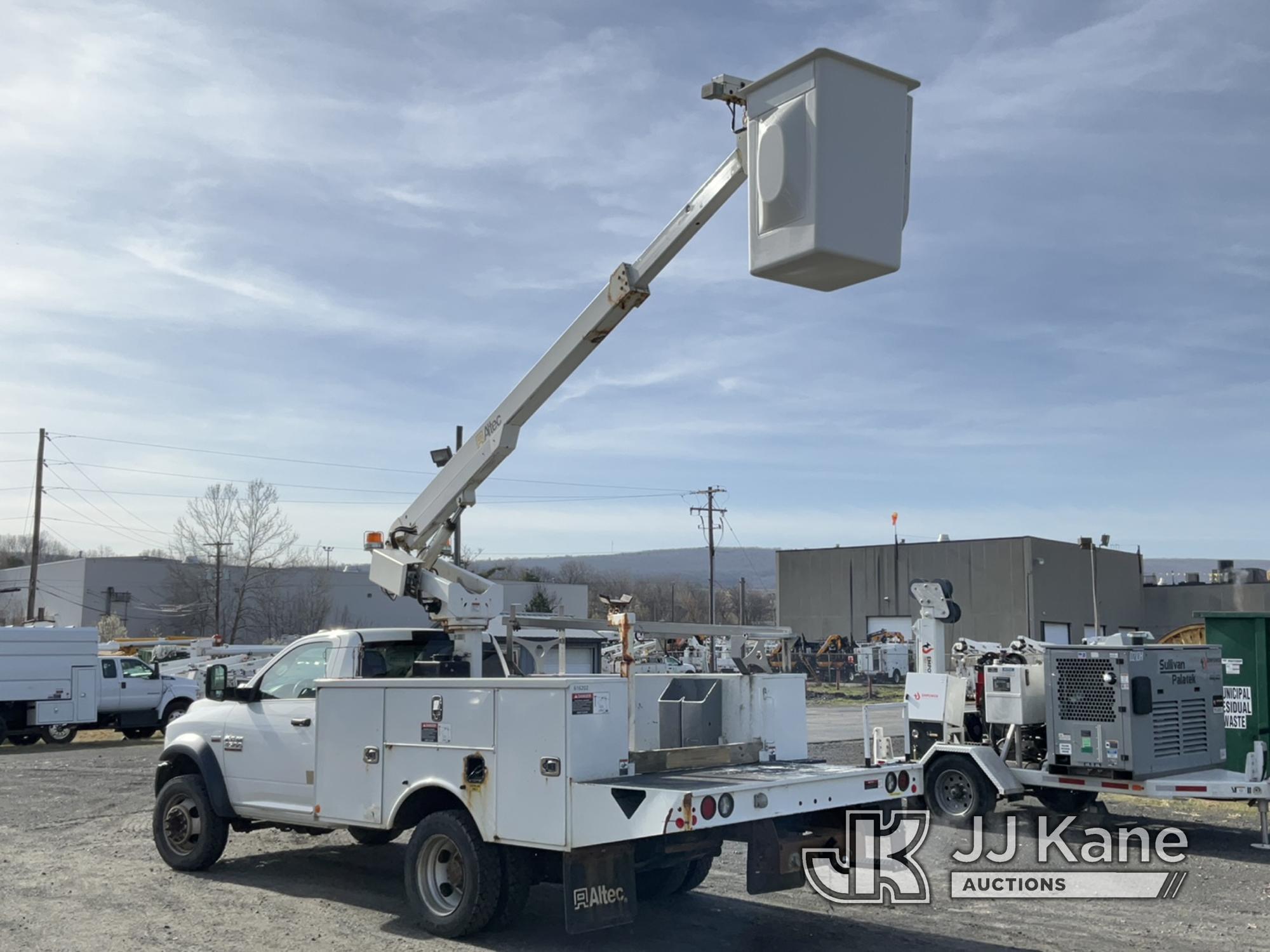 (Plains, PA) Altec AT200, Telescopic Non-Insulated Bucket Truck mounted behind cab on 2016 RAM 4500