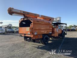 (Ashland, OH) Altec LR760E70, Over-Center Elevator Bucket Truck mounted behind cab on 2012 Ford F750