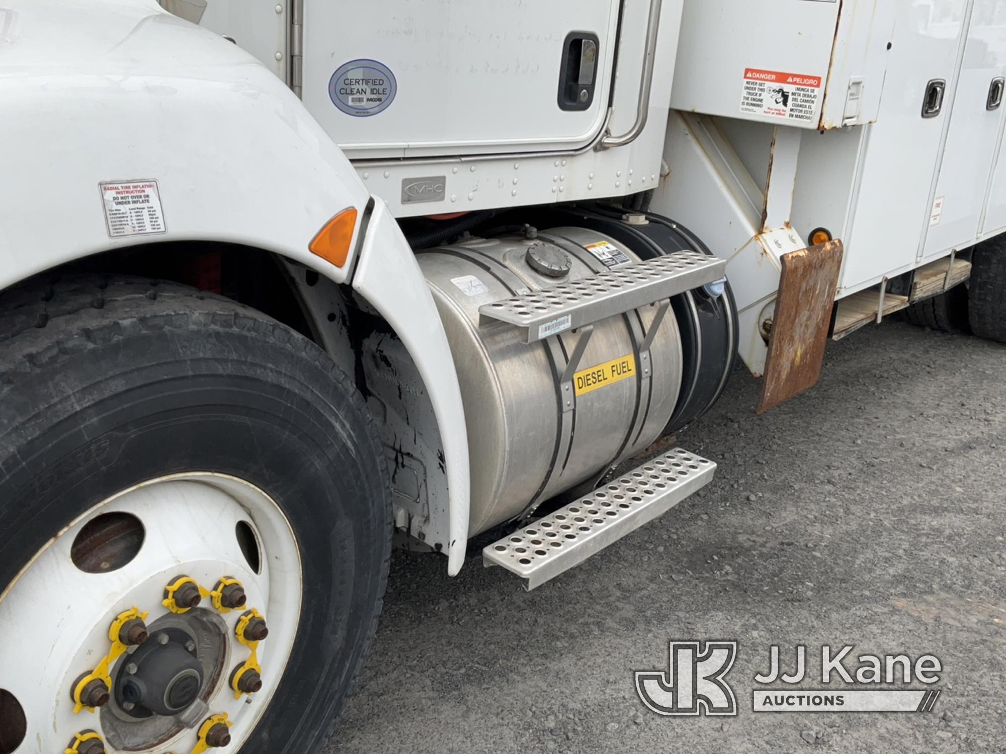 (Plains, PA) Altec DC47-TR, Digger Derrick rear mounted on 2016 Kenworth T370 Utility Truck Runs, Mo